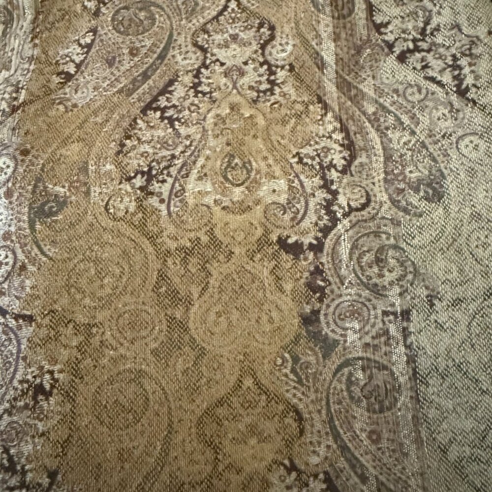 Croscill St. James Tangiers Paisley Curtains - set of 2 - GORGEOUS!  40Wx86L